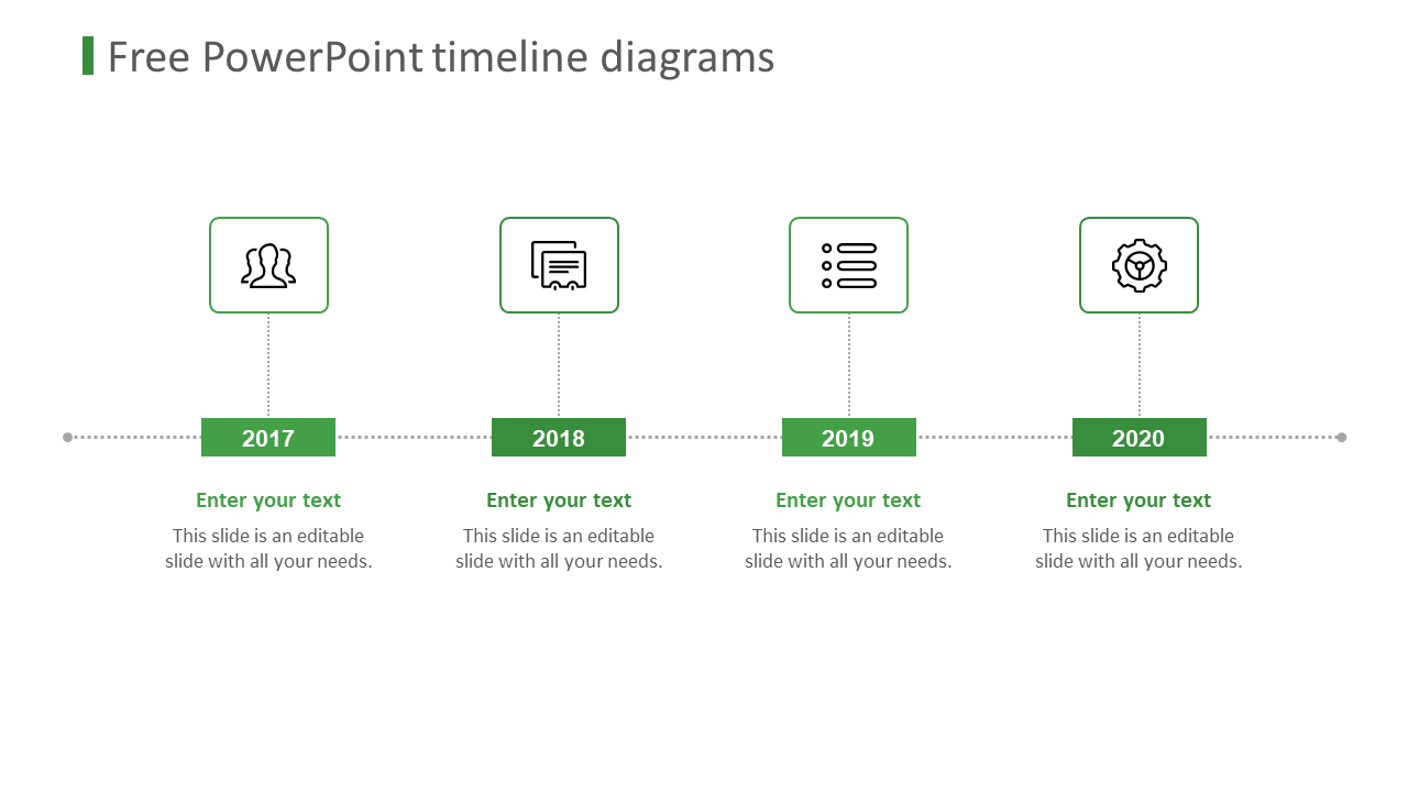 Free - Attractive Free PowerPoint Timeline Diagrams Model